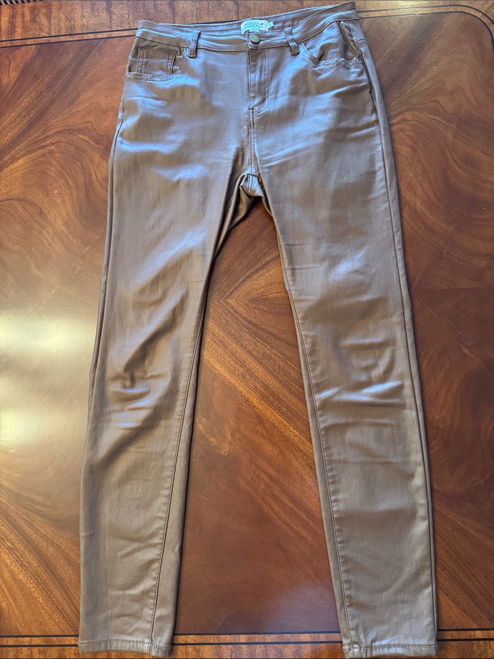 Molly Bracken feau leather pants in Brown